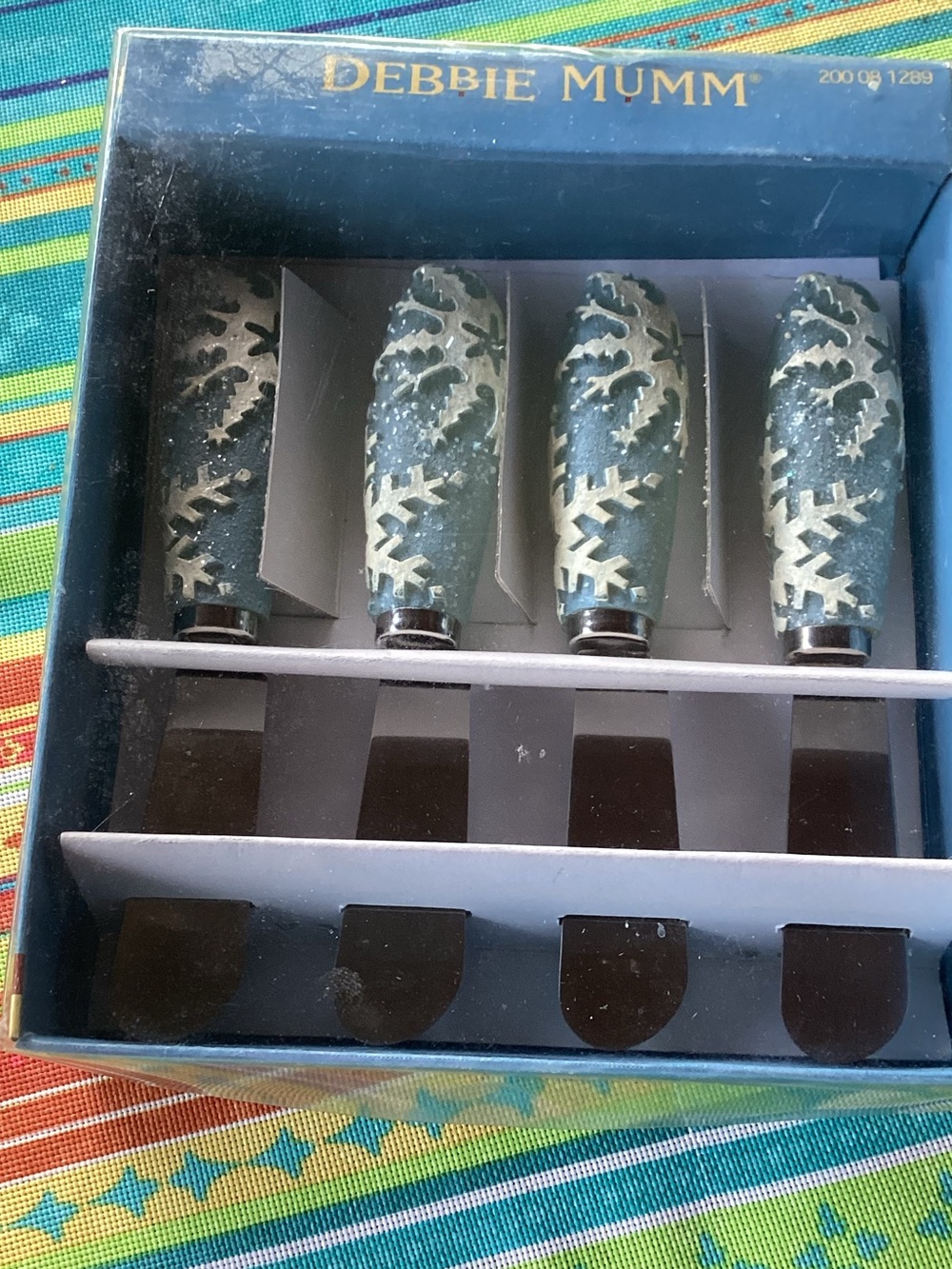 Debbie Mumm Vintage Snowflake Spreader Set - 4 pieces